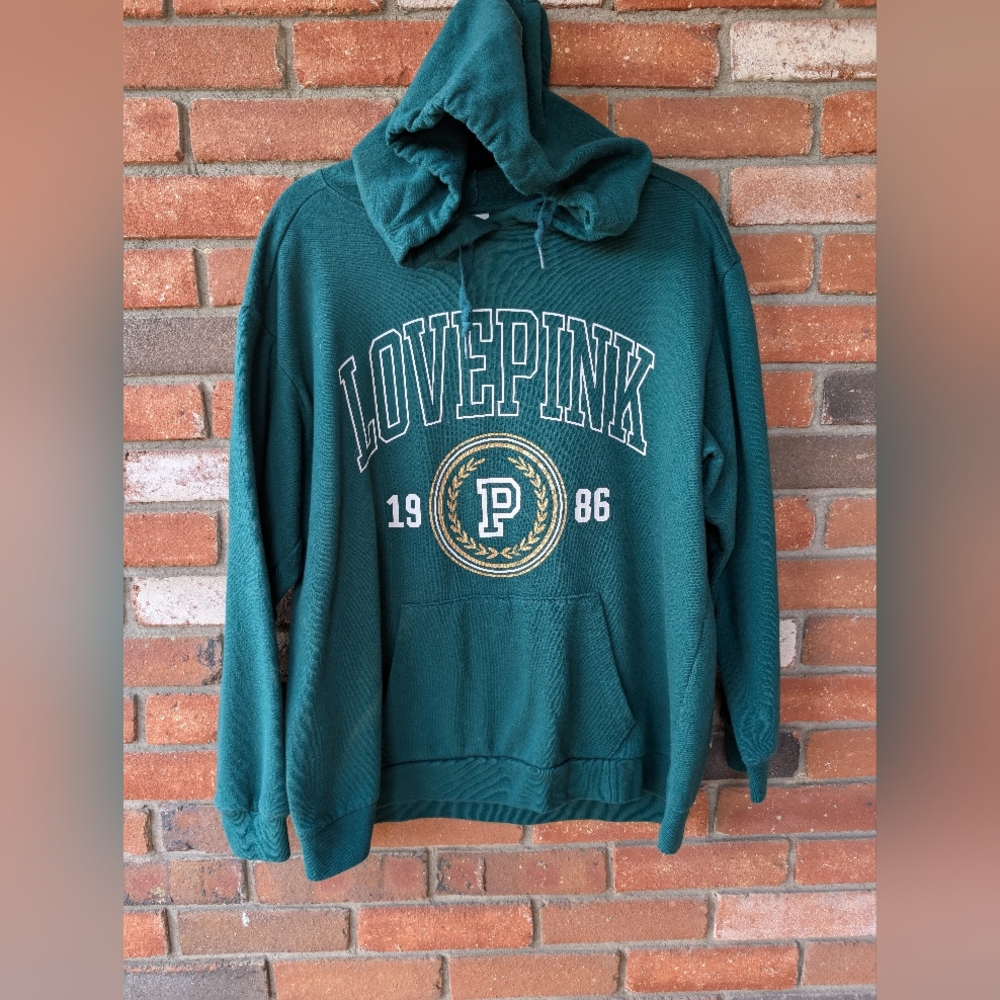 PINK Victoria's Secret Green Hoodie Size L